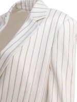 "Max Mara" blazer femme blanc Jadi en coton et lin - Image 4