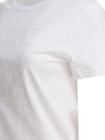"Max Mara" T-shirt femme blanc en coton coupe regular – Image 4