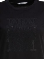 "Max Mara" t-shirt femme noir MaxMarabesque en coton – Image 3