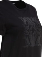 "Max Mara" t-shirt femme noir MaxMarabesque en coton – Image 4
