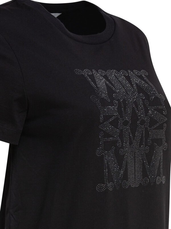 "Max Mara" t-shirt femme noir MaxMarabesque en coton – Image 4