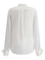 "Max Mara Sportmax" chemise femme blanche en soie coupe regular - Image 2