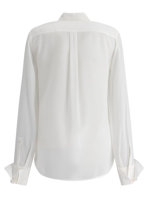 "Max Mara Sportmax" chemise femme blanche en soie coupe regular - Image 2