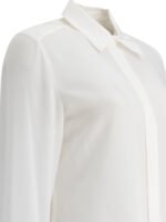 "Max Mara Sportmax" chemise femme blanche en soie coupe regular - Image 4