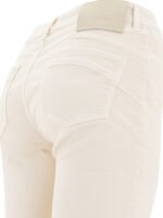 "Max Mara Sportmax" jeans blancs en denim coupe regular pour femme - Image 4