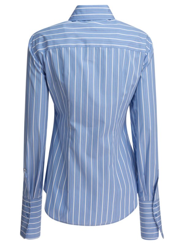 "Max Mara Sportmax" chemise femme bleu clair en coton stretch – Image 2