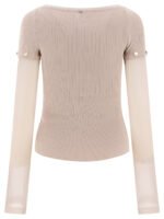 "Max Mara Sportmax" T-shirt femme beige en coton - Image 2