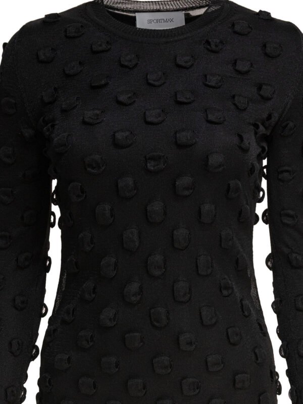"Max Mara Sportmax" robe noire en polyamide et polyester pour femme – Image 3