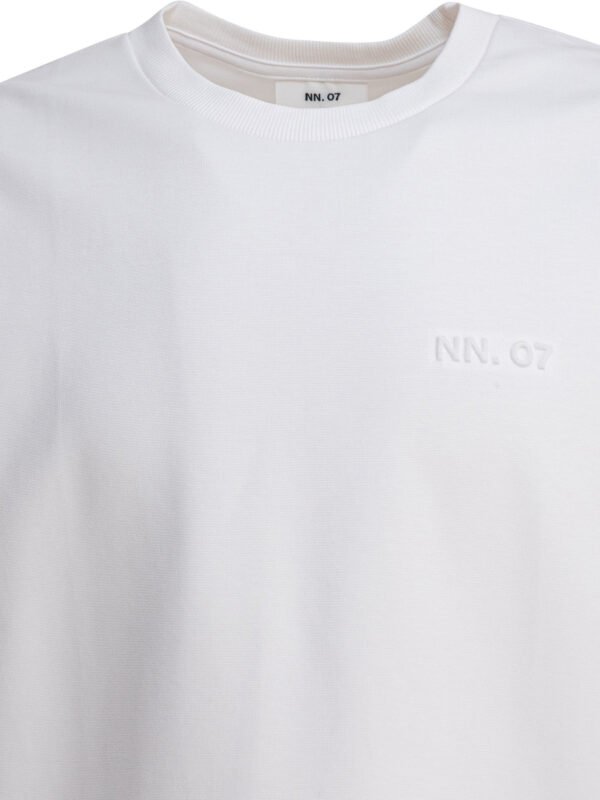 "NN.07" t-shirt Nat homme blanc en Tencel coupe relaxed – Image 3