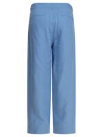 "Max Mara S" pantalon femme bleu clair en lin – Image 2