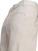"Max Mara S" pantalon femme beige en lin – Image 4