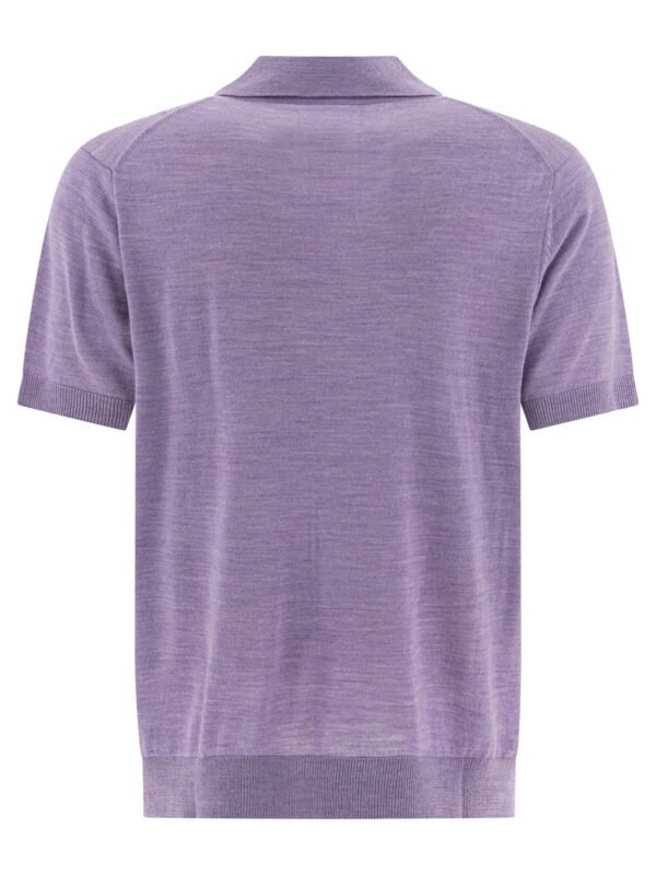 "NN.07" Chemise homme violette en laine – Image 2