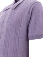 "NN.07" Chemise homme violette en laine – Image 4