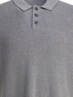 "Alex Mill" polo Eastwood gris en coton biologique et lin coupe regular à manches courtes pour homme – Image 3