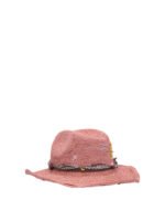 "The Hat Gang" chapeau femme rose en papier tressé – Image 3