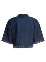 "Zimmermann" chemise femme en denim bleu à franges Rhiannon – Image 2