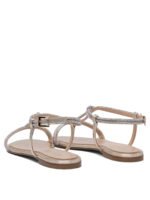 "Ninalilou" sandales femme argentées en cuir – Image 4
