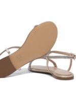 "Ninalilou" sandales femme argentées en cuir – Image 5