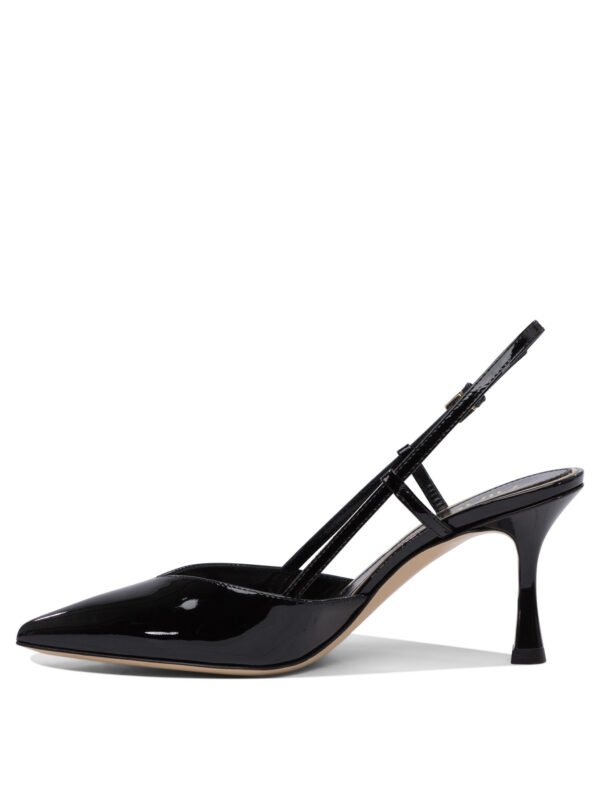 "Ninalilou" Escarpins femme noirs en cuir – Image 3