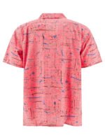 "Beams Plus" chemise homme rose en rayonne et coton coupe regular – Image 2