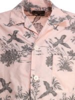 "Beams Plus" chemise homme rose polyester coton coupe regular - Image 3