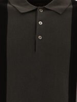 "Beams Plus" polo en maille noir en coton coupe regular à manches courtes pour homme – Image 3