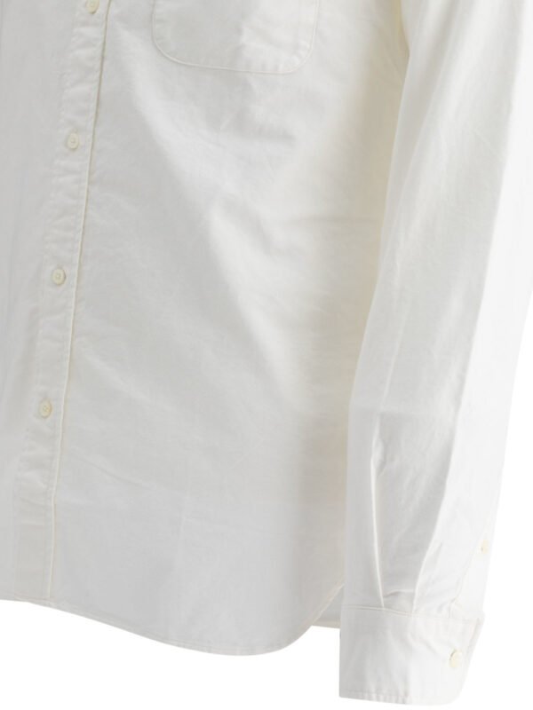 "Beams Plus" chemise homme blanche en coton – Image 4