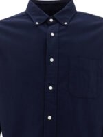 "Beams Plus" chemise homme bleue en coton coupe regular – Image 3