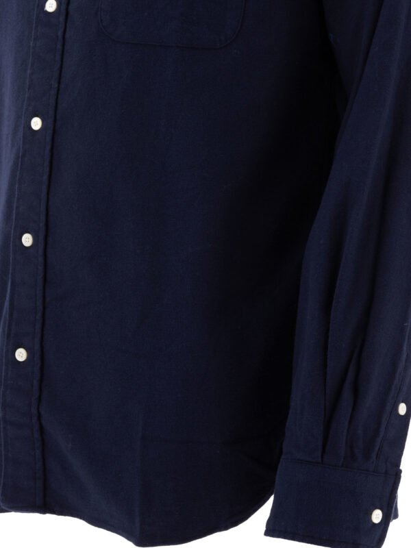 "Beams Plus" chemise homme bleue en coton coupe regular – Image 4
