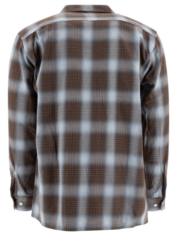 "Beams Plus" chemise homme marron en coton coupe regular – Image 2