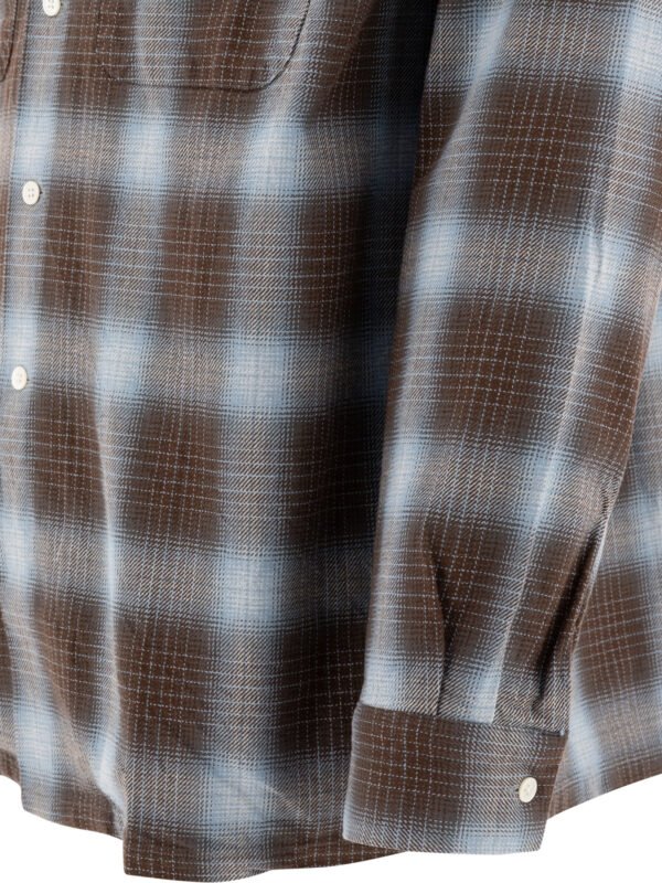 "Beams Plus" chemise homme marron en coton coupe regular – Image 4