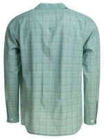 "Beams Plus" chemise homme verte rayonne coton manches longues – Image 2