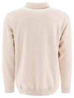"Beams Plus" sweat zippé homme beige en coton – Image 2