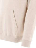 "Beams Plus" sweat zippé homme beige en coton – Image 4