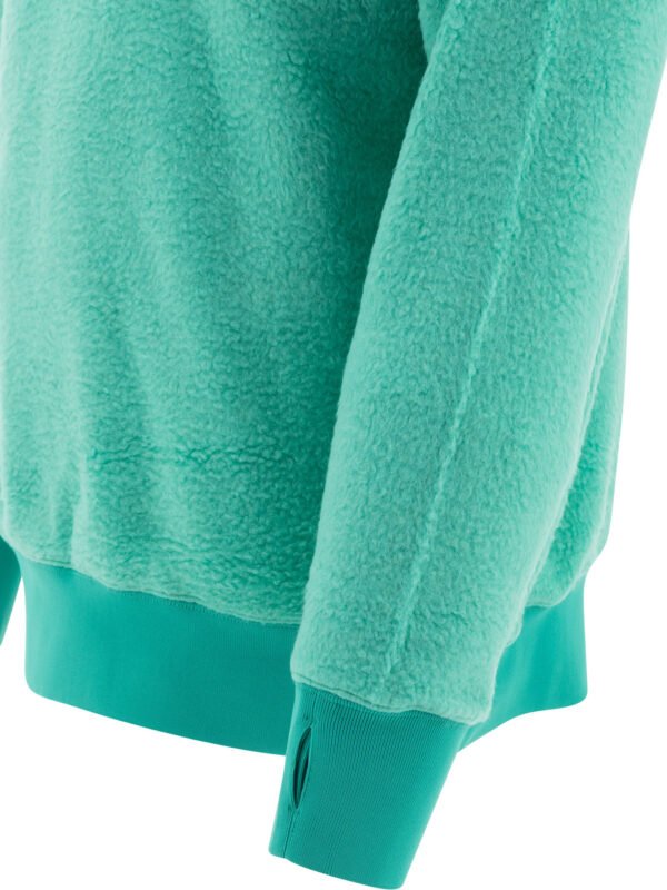 "Beams Plus" pull homme vert col roulé zippé en acrylique – Image 4