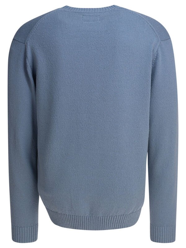 "Beams Plus" pull homme bleu clair en polyester coupe relaxed – Image 2