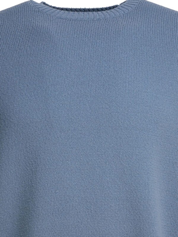 "Beams Plus" pull homme bleu clair en polyester coupe relaxed – Image 5