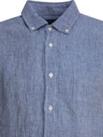 "Beams Plus" pull homme bleu clair en polyester coupe relaxed – Image 6