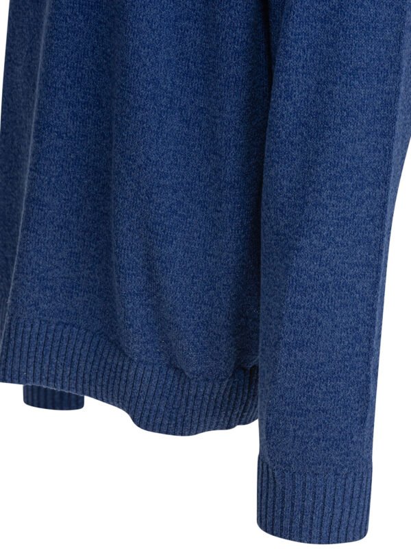 "Beams Plus" pull homme bleu Lily Yarn manches longues – Image 4