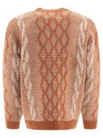 "Beams Plus" cardigan homme marron en laine coupe regular – Image 2
