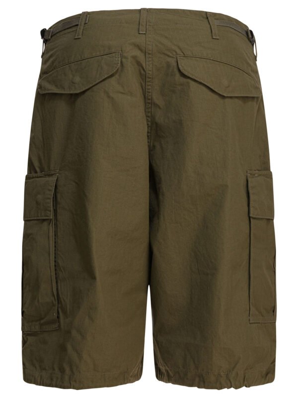 "Beams Plus" short cargo homme vert en coton coupe regular – Image 2