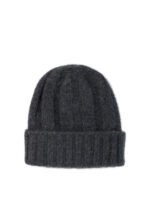 "Beams Plus" bonnet homme gris en cachemire – Image 2