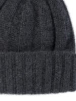 "Beams Plus" bonnet homme gris en cachemire – Image 3