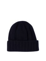 "Beams Plus" bonnet homme bleu nuit en cachemire – Image 2