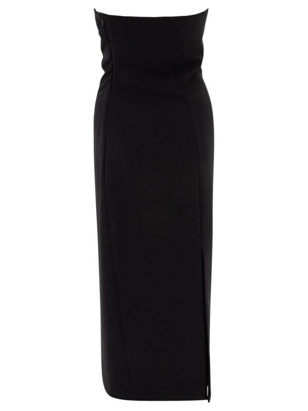 "F.IT" Robe femme noire en polyester stretch coupe regular – Image 2
