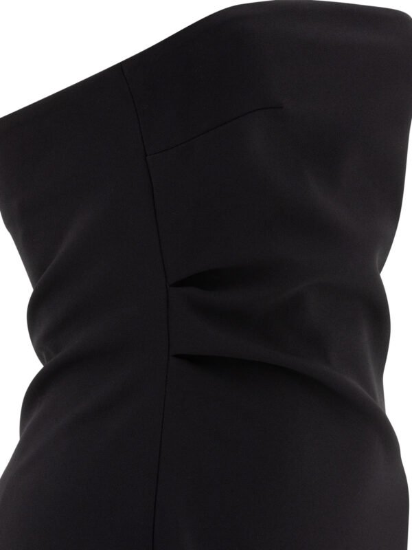 "F.IT" Robe femme noire en polyester stretch coupe regular – Image 4