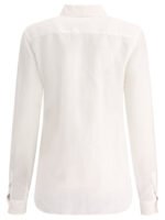 "Aspesi" chemise femme blanche en lin coupe slim – Image 2