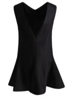 "Khaite" robe Mel noire en acétate pour femme – Image 2