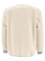 "And Wander  x Maison Kitsuné" Sweatshirt homme blanc en polyester coupe regular – Image 2