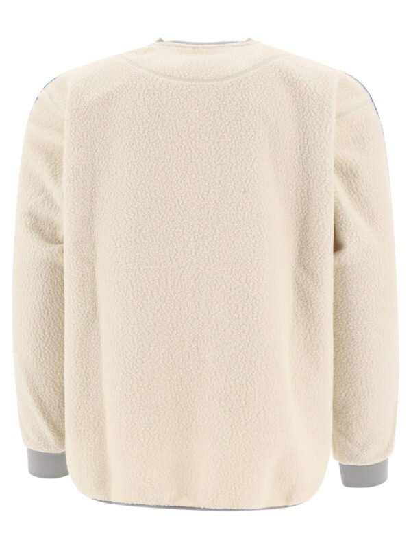 "And Wander  x Maison Kitsuné" Sweatshirt homme blanc en polyester coupe regular – Image 2